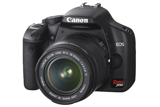 Canon EOS Rebel XSi (front 3q)