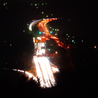 I-270 and Georgetown Rd at night