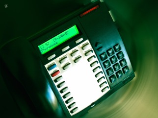 A business phone.