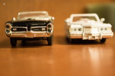 Model cars, macro, detail.