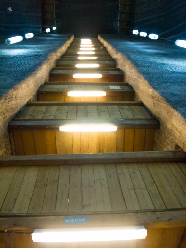 Stairway to the underground hall