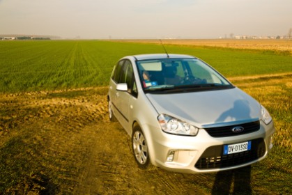A Ford C-Max. On the road between Chioggia and Ravenna, Italy.