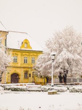 Historic district, Mediaș, Romania