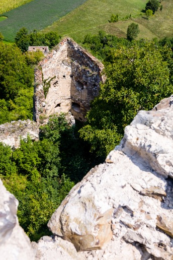The Rupea Fortress before the restoration work, Rupea, Romania