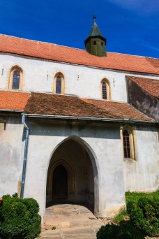 The fortified church in Reichesdorf, Transilvania, Romania