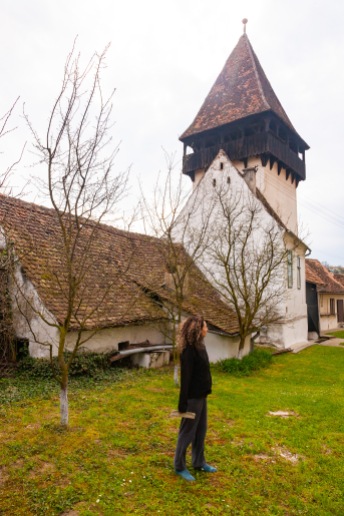 An old Saxon fortified church dating back to 1504, in the village of Bazna, Transilvania, Romania