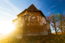 The fortified church in Hetiur, Transilvania, Romania