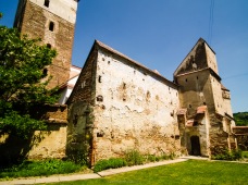 At the fortified Saxon church in Mosna, Transilvania, Romania